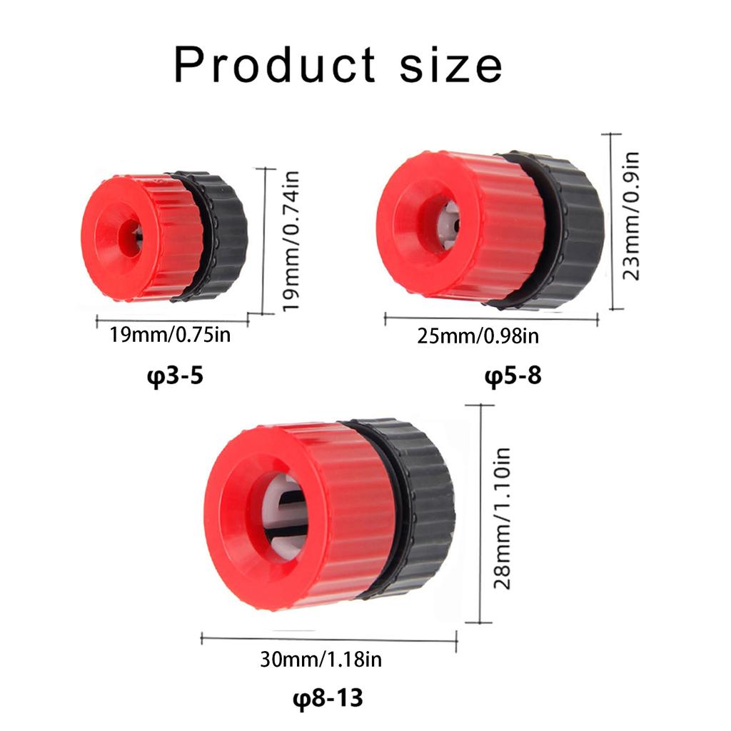 Set de guler de oprire pentru burghie pentru lemn, potrivit pentru prelucrarea lemnului, găurire constantă, aliaj de aluminiu, 3-13 mm, intervale de dimensiuni 3 buc.