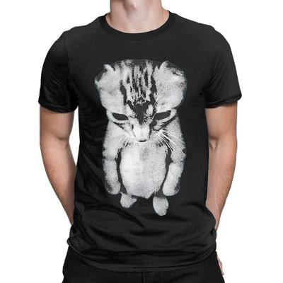 El Gato Munchkin Kitten Art Cotton T Shirt For Adult Summer  Streetwear TShirts Crewneck Harajuku Tees Oversize Printed Tops