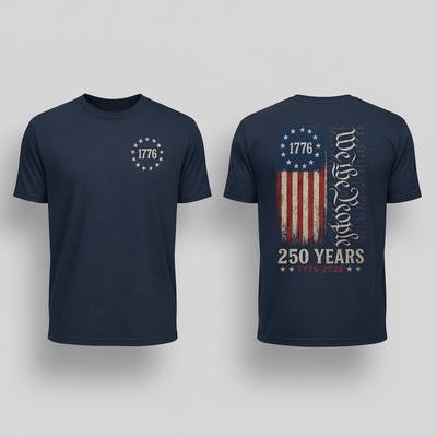 We The People T-Shirt, 250th Anniversary USA, 1776 To 2026 Tee