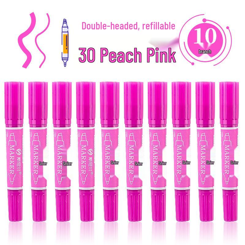 Snell 40-Color Double-Ended Oil-Based Marker Set for Children's Art and Professional Painting