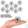 12 stuks Sprankelende Disco Spiegelbol Ideaal voor Huisdecoratie en Disco Hoofddeksel Kerstboom Ornament