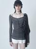 CERRIC Emboss Logo Earflap Cap / Black