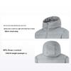 Jaqueta Puffer Masculina Casual Confortável Quente Li Ning Outerwear Cinza Superfície Lunar AYMU115-10