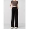 Summer Wide-leg Pants Women's Ice Silk Thin Sunscreen New High-waist Drape Casual Loose Sports Straight Mopping Trousers