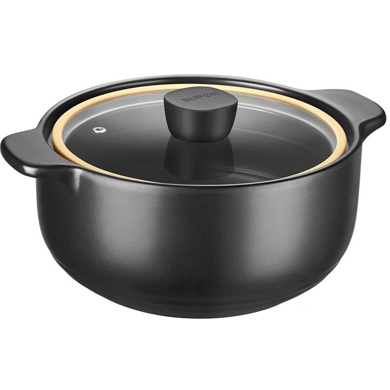 Supor Hochtemperatur-Keramik-Kasserolle mit Glasdeckel