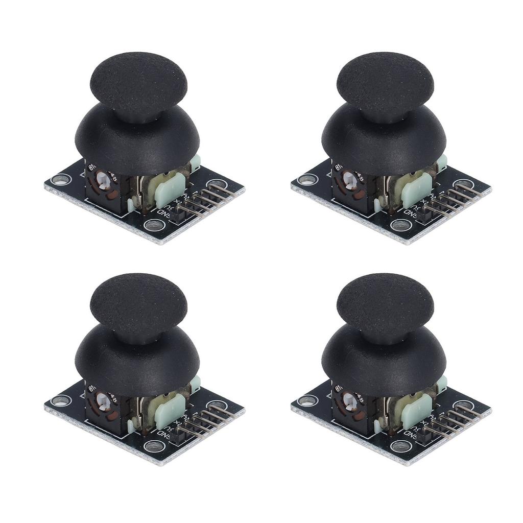 4 Stück Joystick-Modul 5 Pin Gamecontroller Steuerungssensor X Y Dualachsen Set Kit für PS2