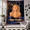 Wandbehang mit individuellem Namen & Text, Ariana Grande Dekorationstextil für das Schlafzimmer