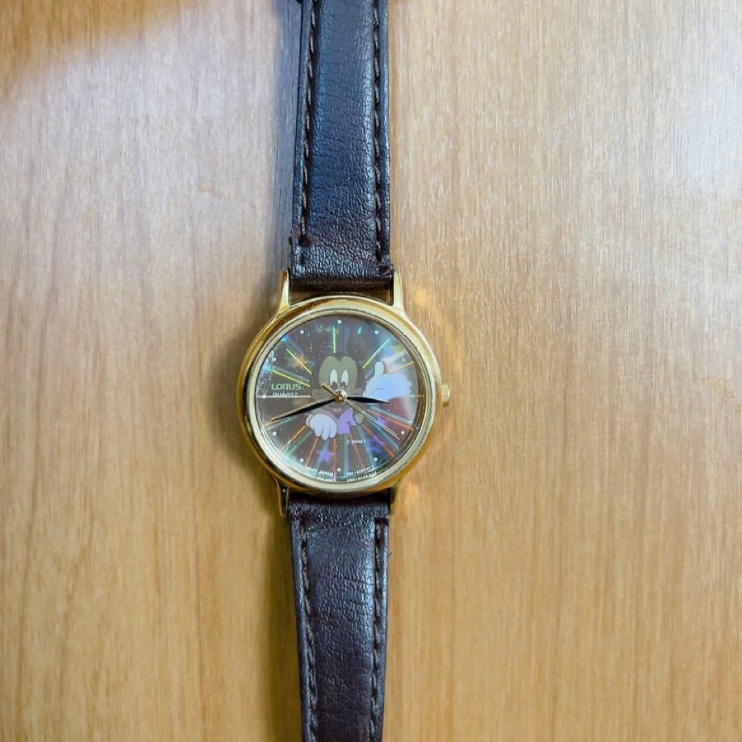 Used Battery replaced [Rare] LORUS Disney Mickey watch