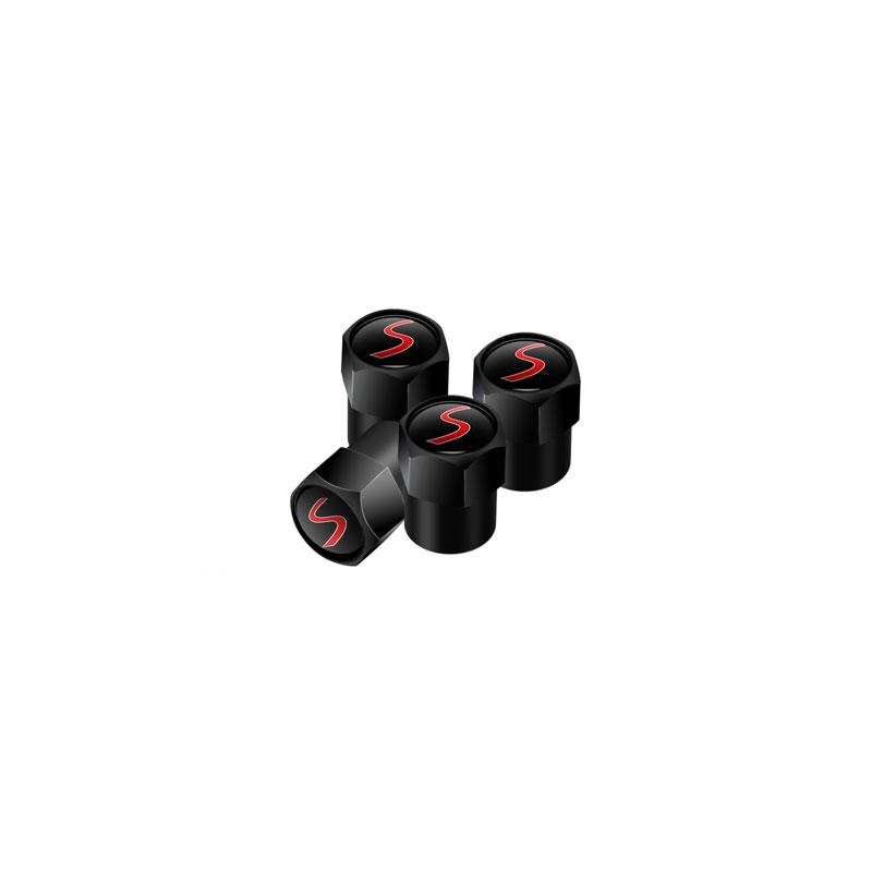 4 Pezzi Tappi Valvole Metallo Ruota Pneumatico Auto Tappo Antipolvere Stelo Per Mini Cooper S Logo John Cooper Works Emblema R53 R55 F54 F55 F56 F60