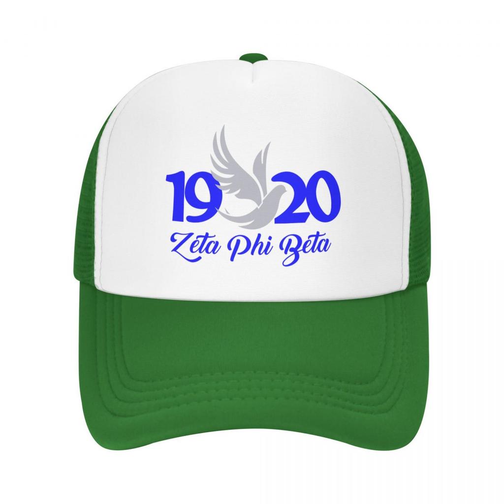 Custom Classic Zeta Phi Beta Baseball Cap for Men Women Breathable Trucker Hat Sun Protection Snapback Hats