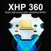 XHP360 LED Powerful  Flashlight High Power Flash Light Rechargeable  USB Torch Waterproof Zoomable Hand Lamp Outdoor Camping Fishing Lantern
