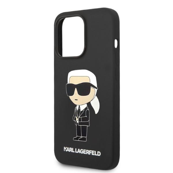 Etui do iPhone 14 Pro Karl Lagerfeld MagSafe Silicone Ikonik Czarne