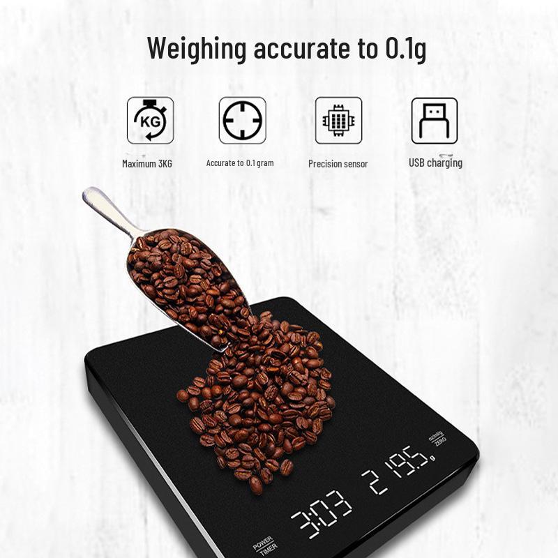 LED Smart Italian Coffee Brewing Scale with Automatic Timer