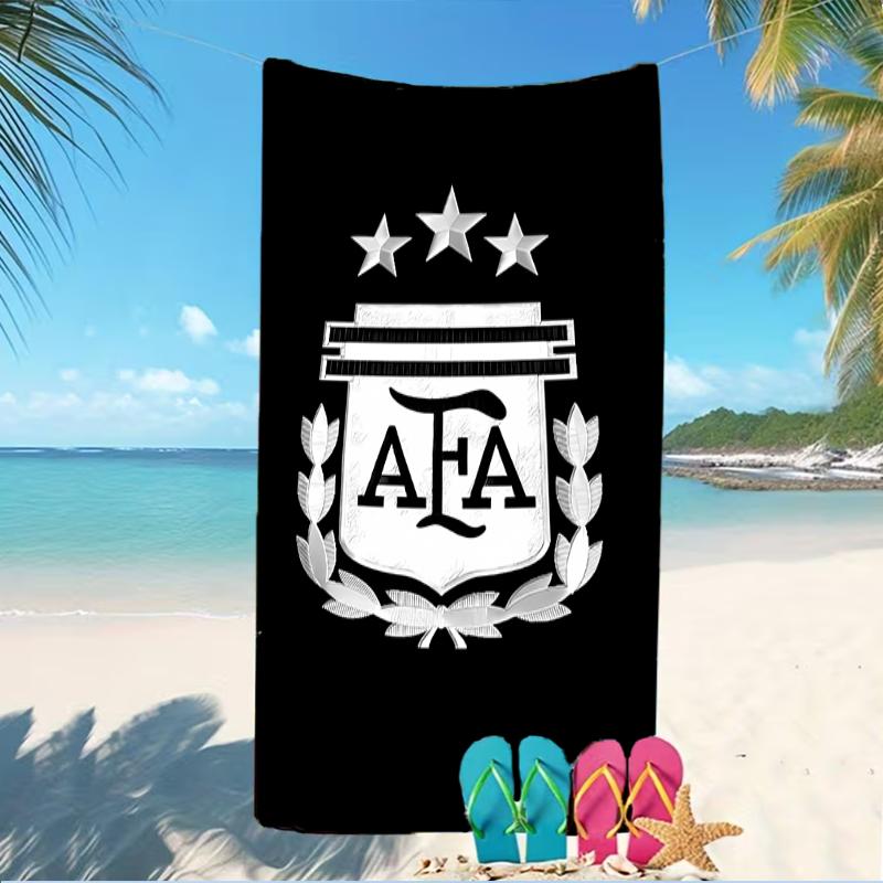 Beach Towel with Argentina Football Pattern - soft,absorbent,machine washable Lightweight&Modern,swimming,Travel Essentials