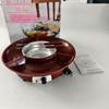 Electric Hot Chocolate & Cheese Fondue DIY Set with Qiaolezi Crispy Cheese Melting Pot