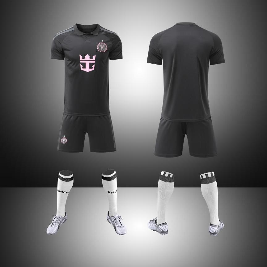 2627 Miami Away Adult Kids Club Jersey Youth Short Sleeve Football Suit Set 14