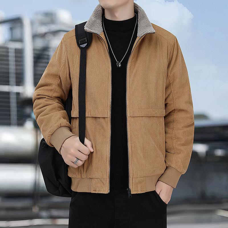 

Теплая толстая куртка-карго мужская куртка в стиле ретро, куртка Parker, осеннее и зимнее пальто XS серый