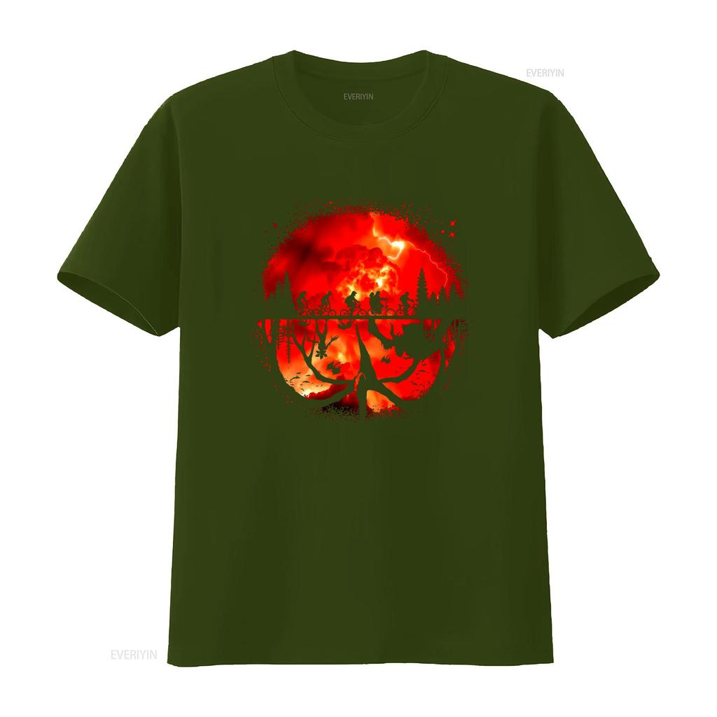 Upside World Tv Show T Shirt Schwarz Baumwolle Mit Ikone My Favorite Dark Power Druck Casual Fanbekleidung Fr Theunisexpartys S