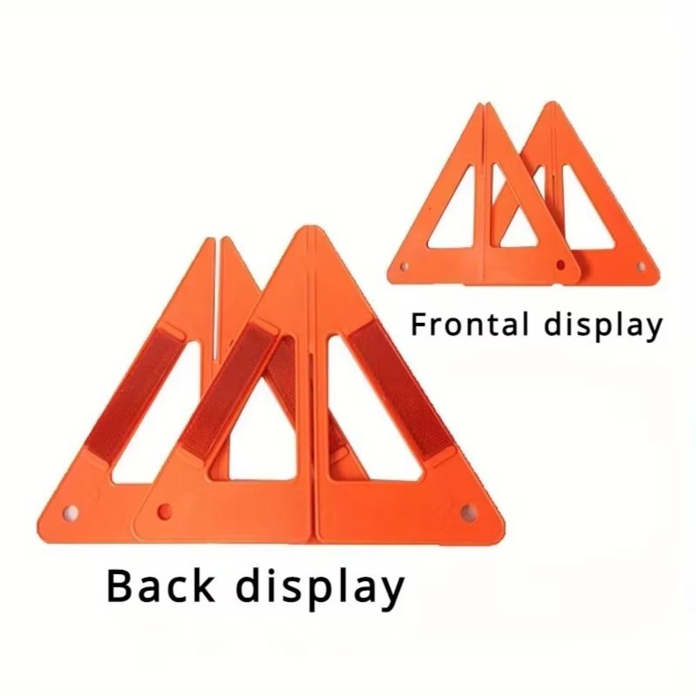 Red Cars Stop Sign Stand Foldable Car Breakdown Warning Sign  Car Accessories