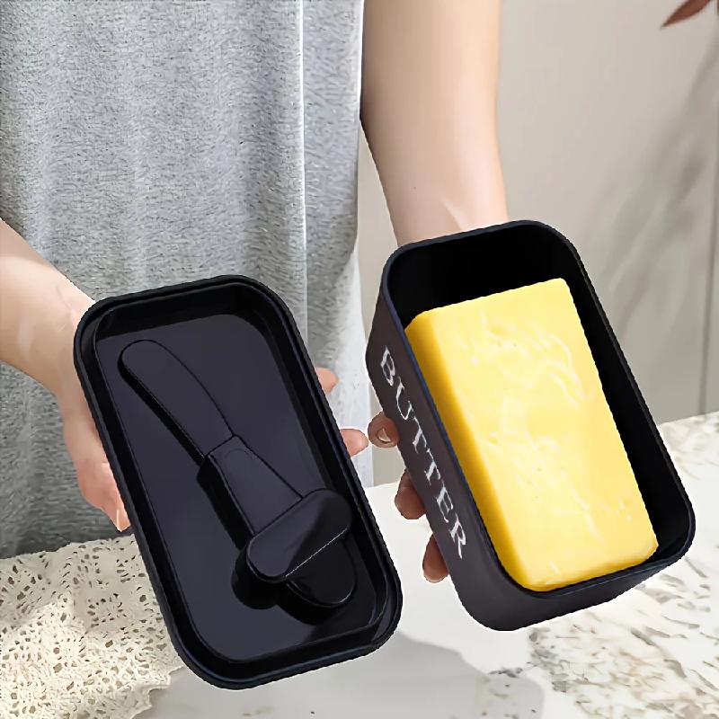 Butter Box Set with Lid for Refrigerator Storage Easy to Clean Surface Ideal for Hotels Homes Restaurants Butter Dish Serving