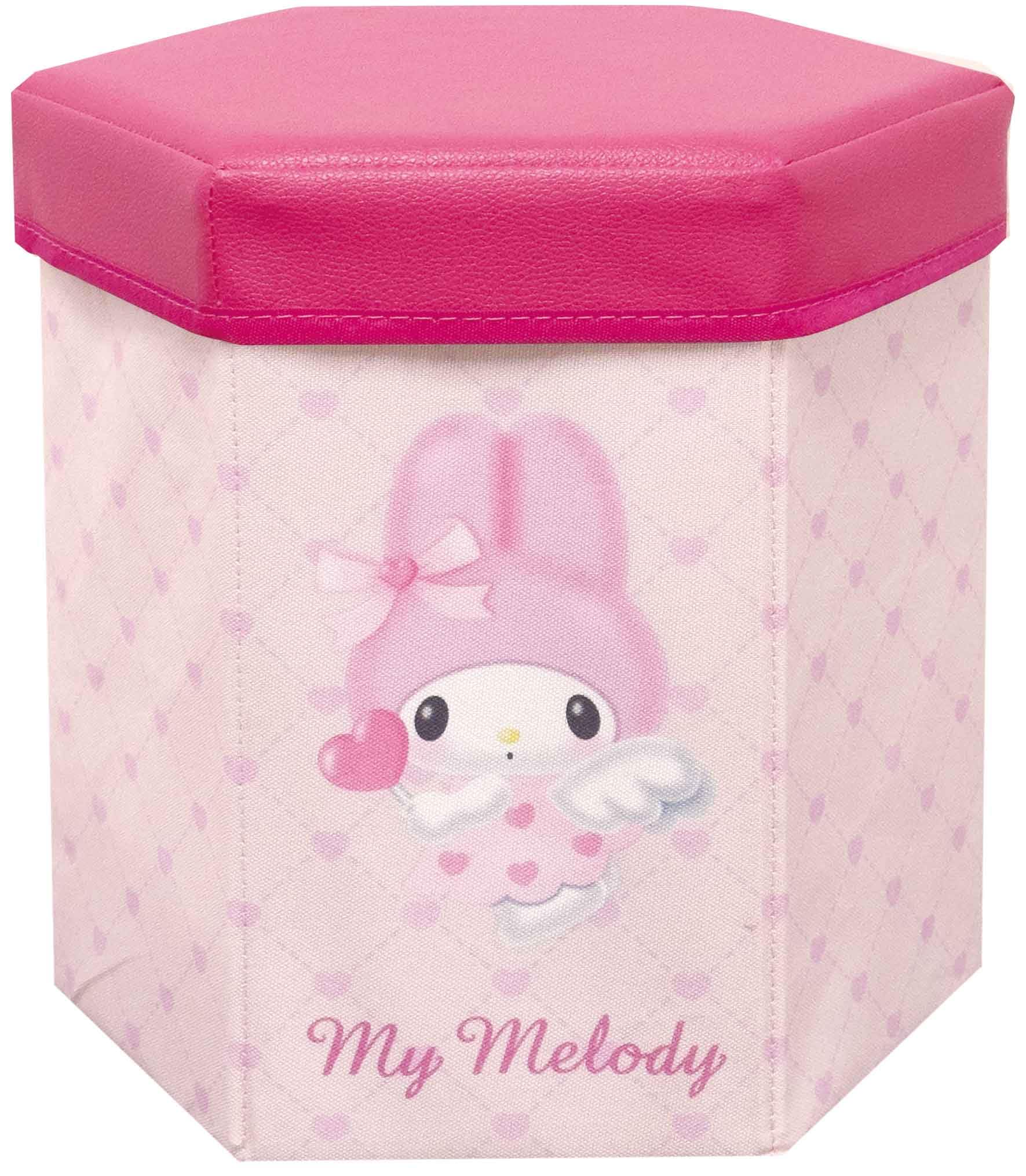 iPlanning Sanrio Characters Folding Storage Stool My Melody W300 x H300 x D260mm K2951B 5090₽