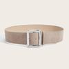 Trendy Suede Leather Wide Belt Luxury Design Business Waist Strap Trouser Dress Belts  Gifts