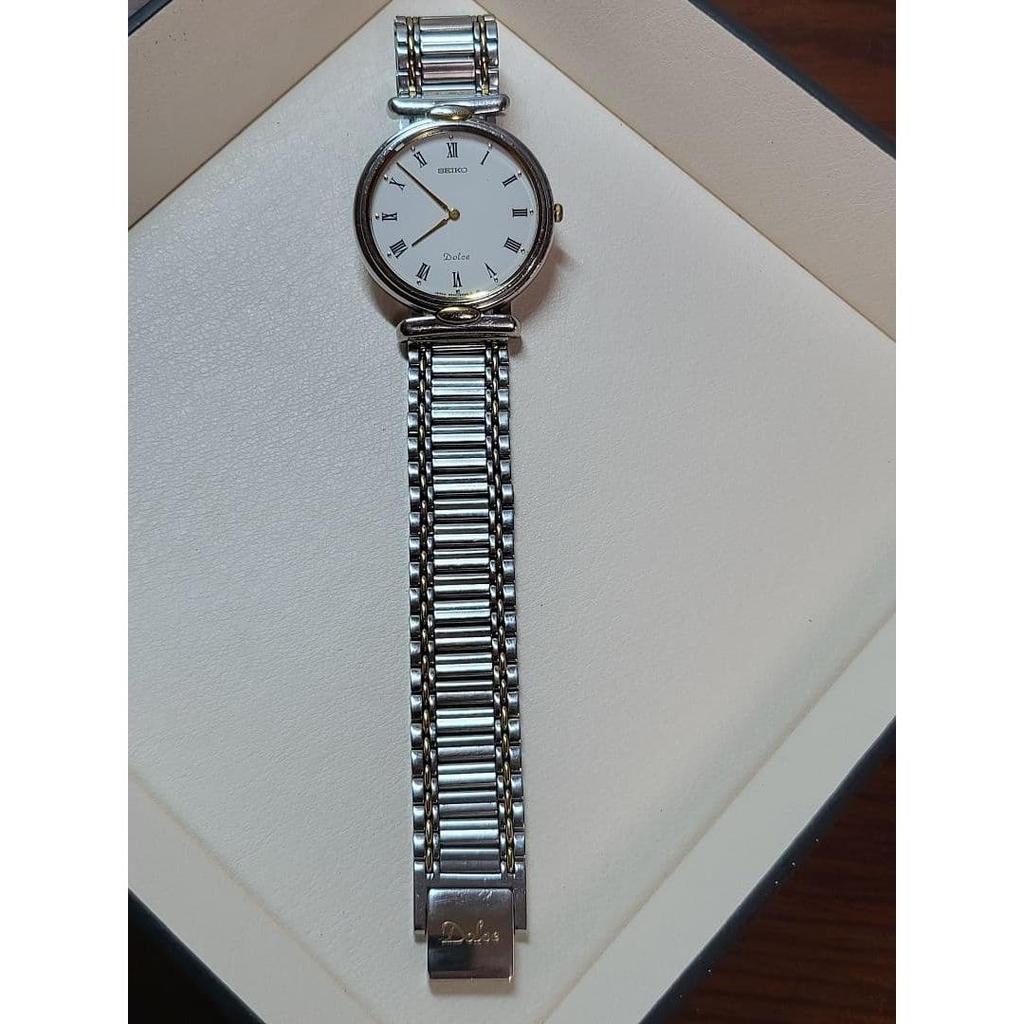 Used SEIKO DOLCE 9530-6030 Working Item Battery Replaced Men's Quartz