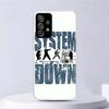 System Of A Down Soft Case For Samsung Galaxy A17 A16 A26 A36 A56 A15 A14 A13 A55 A54 A53 Phone Cover A25 A35 A24 A34 A23 A33