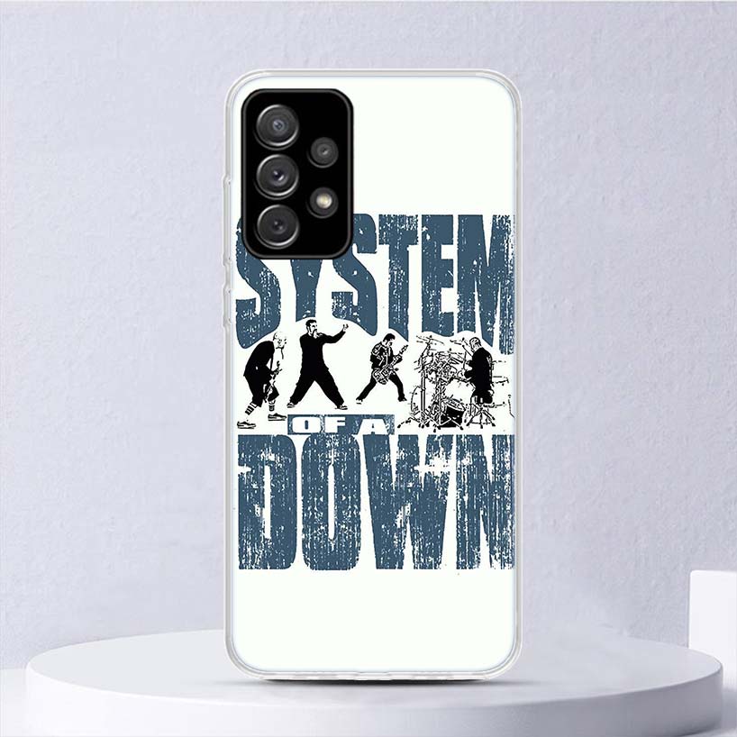System Of A Down Soft Case For Samsung Galaxy A17 A16 A26 A36 A56 A15 A14 A13 A55 A54 A53 Phone Cover A25 A35 A24 A34 A23 A33