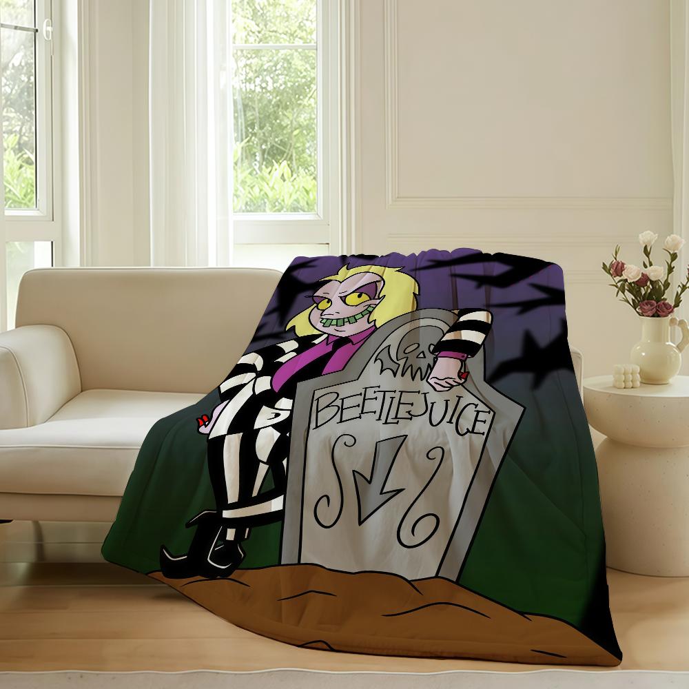 Horror movie B-beetle J-Juice Blanket For Sofa Office Bed Plane Travel Sleep Read Relax Camping Soft And Warm