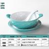 A5 Melamine Porcelain-Style Dessert Bowls: Creative Double-Ear Set for Sweets, Soup, Shaved Ice, and Snacks