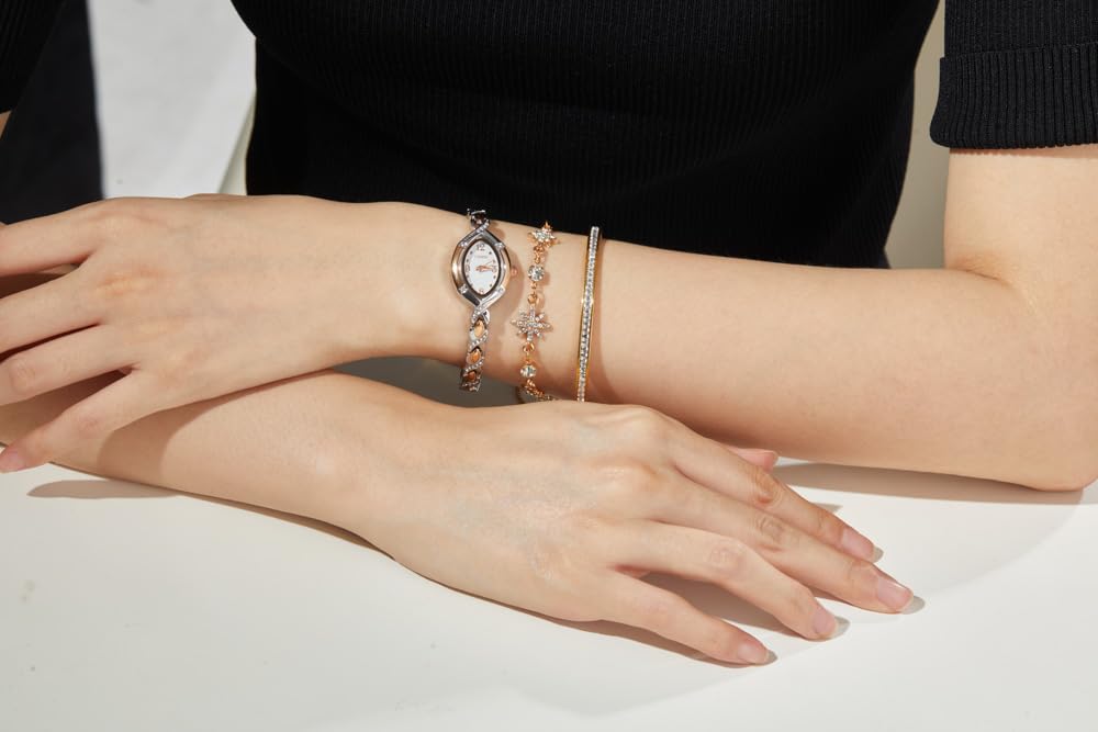 Ceas cadou și brățară cu mecanism Citizen și rezistență la apă 30M [TIME100] Set pentru femei fabricat în Japonia