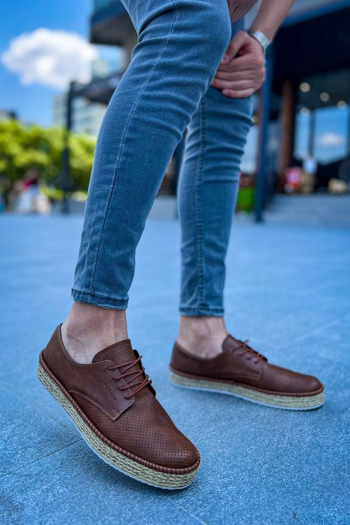 Chekich H New Collection CH117 Stamina Nuova Men Shoe White Black Brown Tan