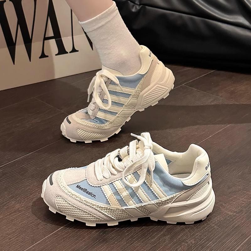Retro German training shoes women's 2025 new summer lace-up versatile casual fashion soft-soled Forrest Gump shoes breathable sports shoes