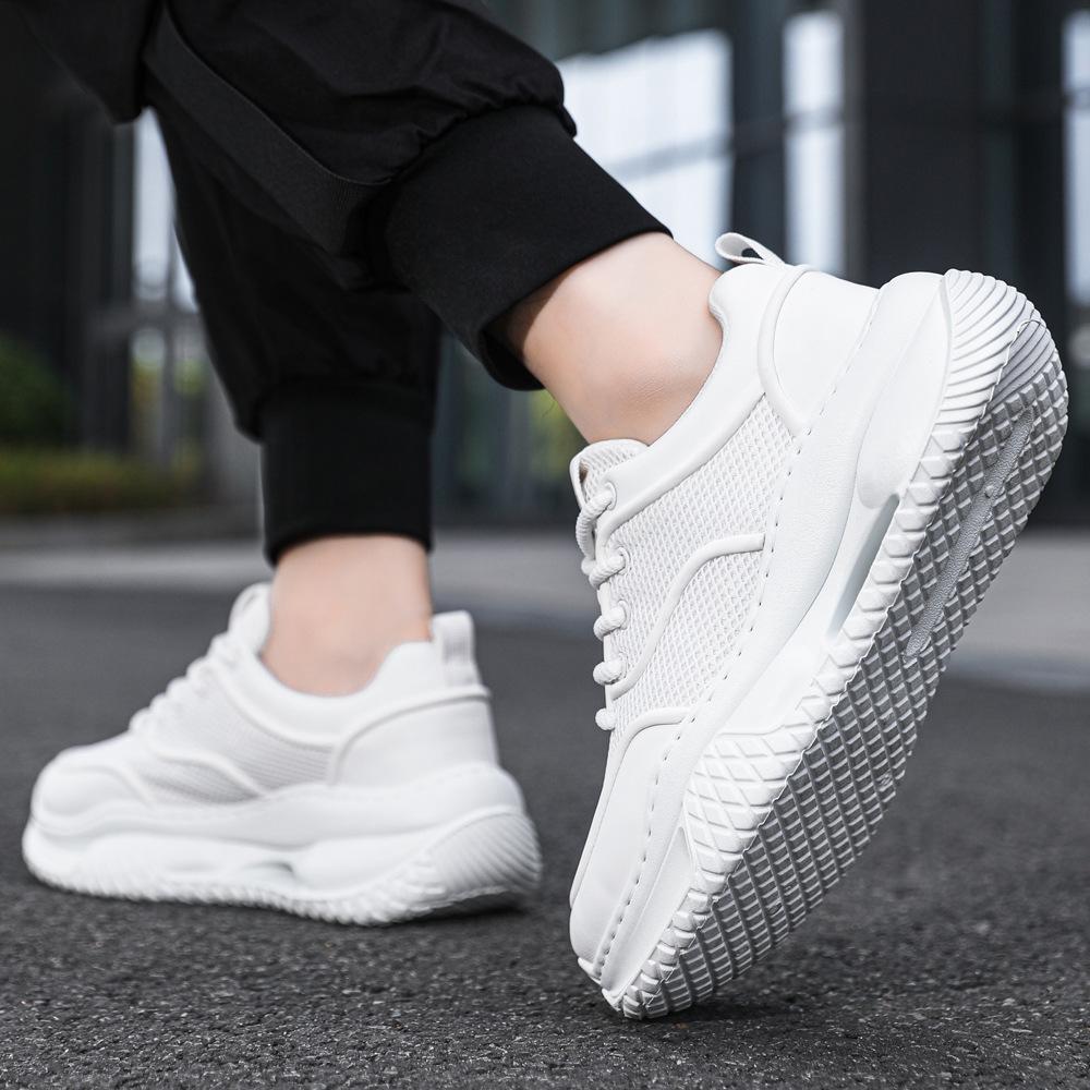 Fashion Men's Casual Sports Shoes 2025 Summer Mesh Breathable Sneakers Comfortable Platform Thick Soled Outdoor Running Shoes Zapatillas