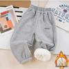 Children's Thickened Lambswool Sweatpants: Warm Fleece, Autumn/Winter Style, Unisex, for Kids