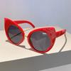 Oversized Cat Eye Women Sunglasses  New Cute Cat Ear Rim Gradient Shades Trendy Vintage Brand Design UV400 Eyewear