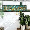 2D Flat - This Vintage-Style Decorative Sign Labeled 'HERB GARDEN' Is A Versatile Aluminum Decorative Sign That Can Serve As A Unique Piece of