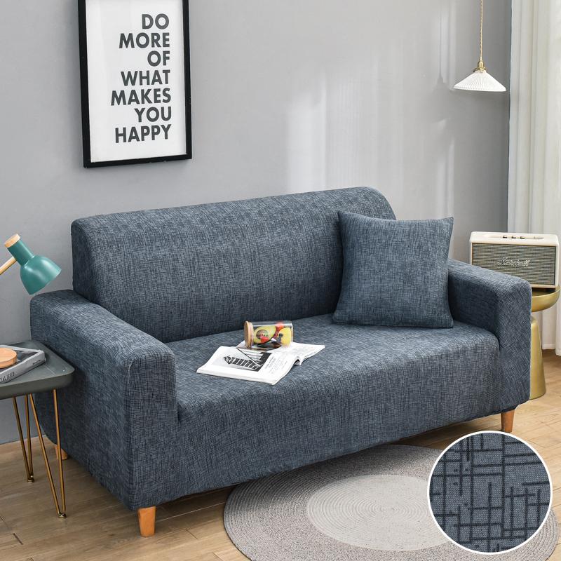 Printed Sofa Covers for Living Room Elastic Corner Couch Cover L Shaped Chaise Longue Slipcover Furniture Protector 1/2/3/4 Seat