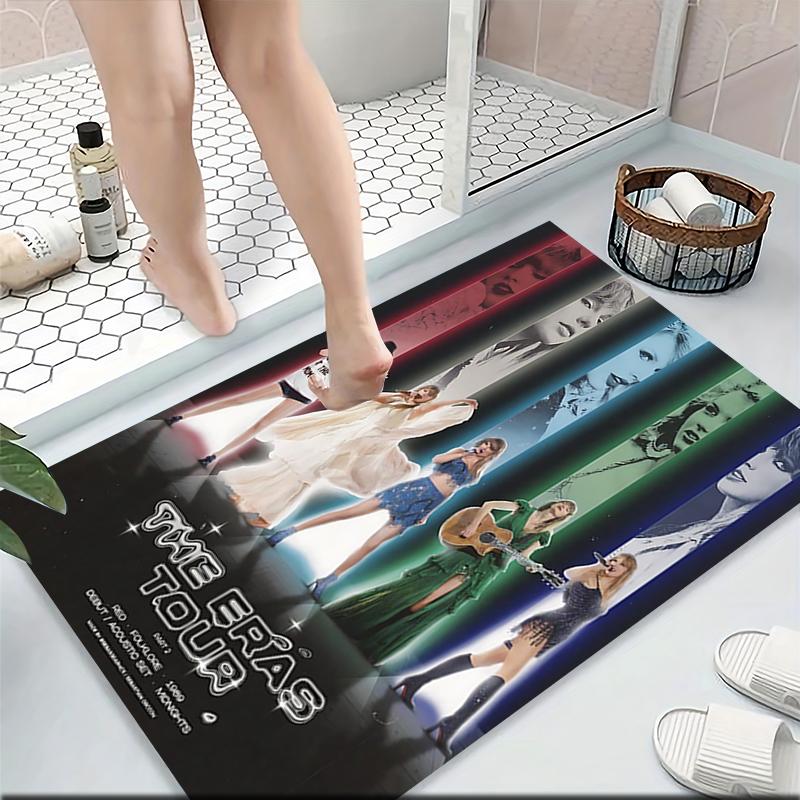 Eras Tour Poster Carpet Rug Soft Washable Antislip Home Living Room Sofa Mats Personalized Christmas Rug