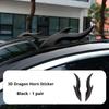 Car Roof Dragon Horn 1 pair 3D Car Stickers Strong Adhesion Not Falling in Rain For Peugeot 106 107 206 208 306 207 307 406 407