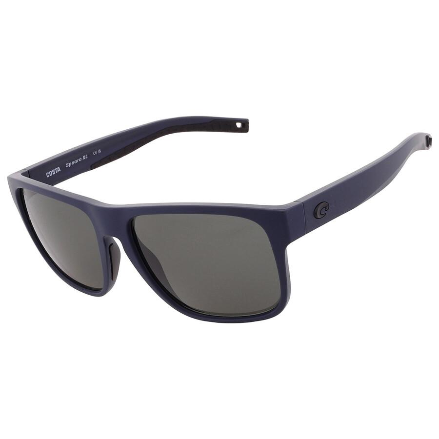 CoSta Del Mar Spearo Xl Grey Polarized GlaSS Square Men S SunGlaSSeS 6S9013 901315 59