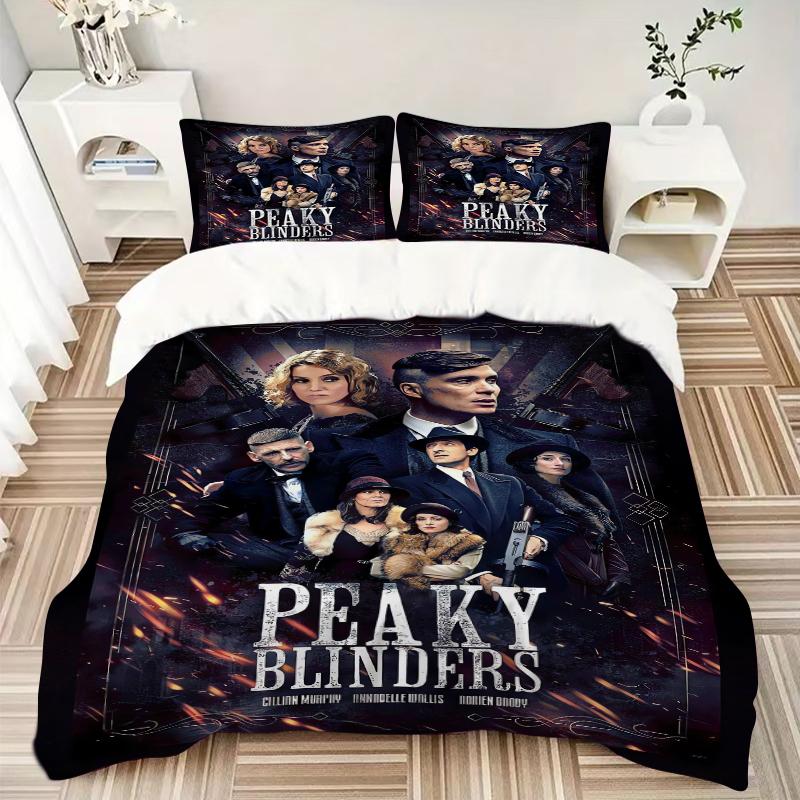 1Pc Peaky Blinders Gangsters' Saga Bedding Set Quilt Cover Pillowcase Home Christmas Xmas Halloween Gift 1 Duvet Cover 2 Pillowcase M924557