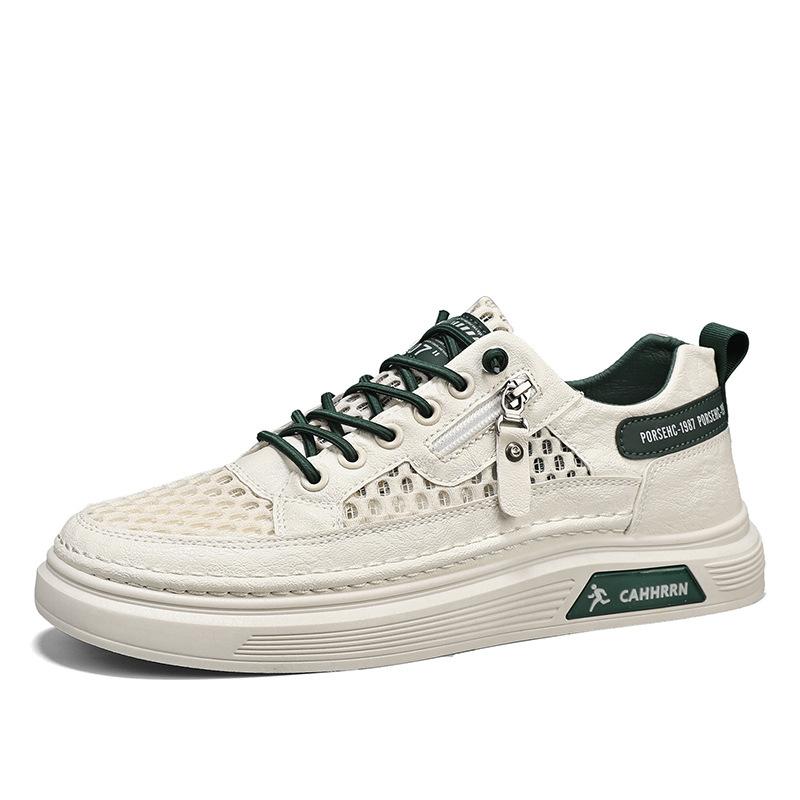 

Men s shoes summer new breathable hollow mesh thin net shoes sports and leisure students street fashion trendy shoes board shoes 39