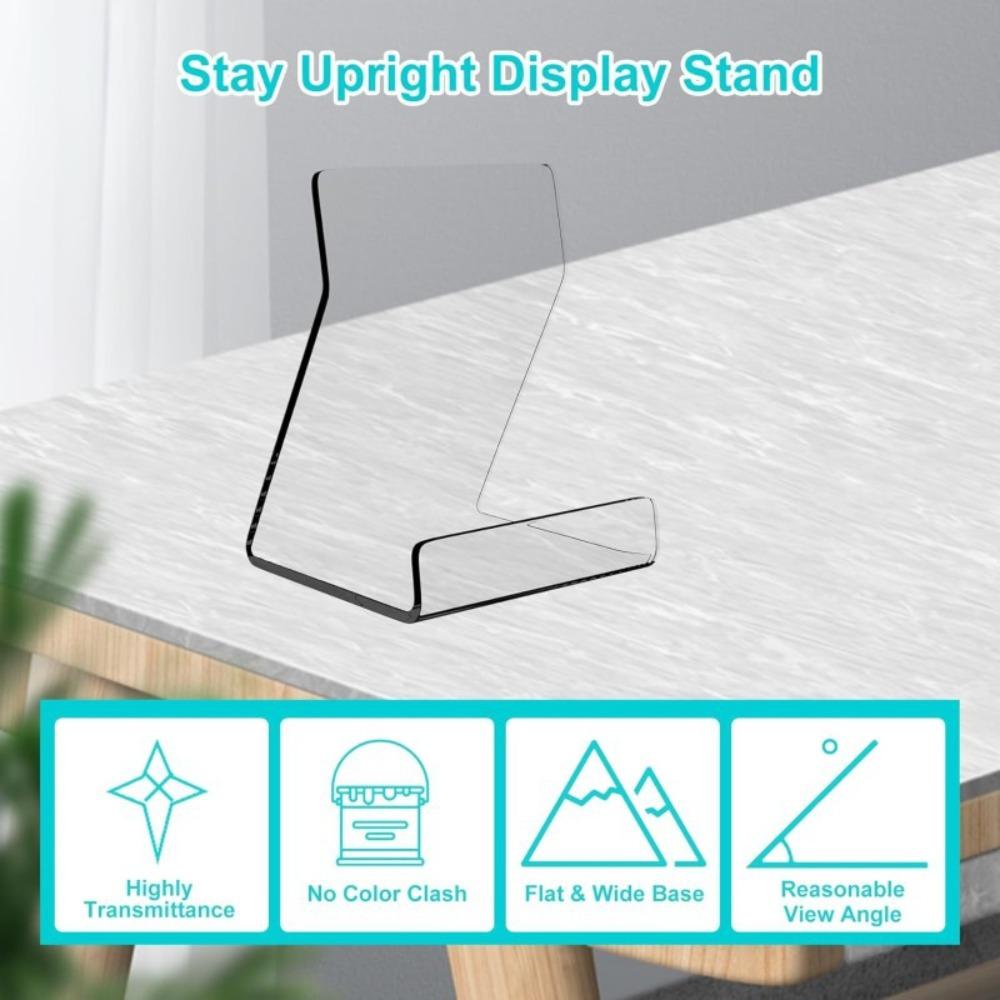 6 Pcs Quality Acrylic Book Display Stand Clear Displaying Books Book Storage Holder Acrylic Book Stand Books