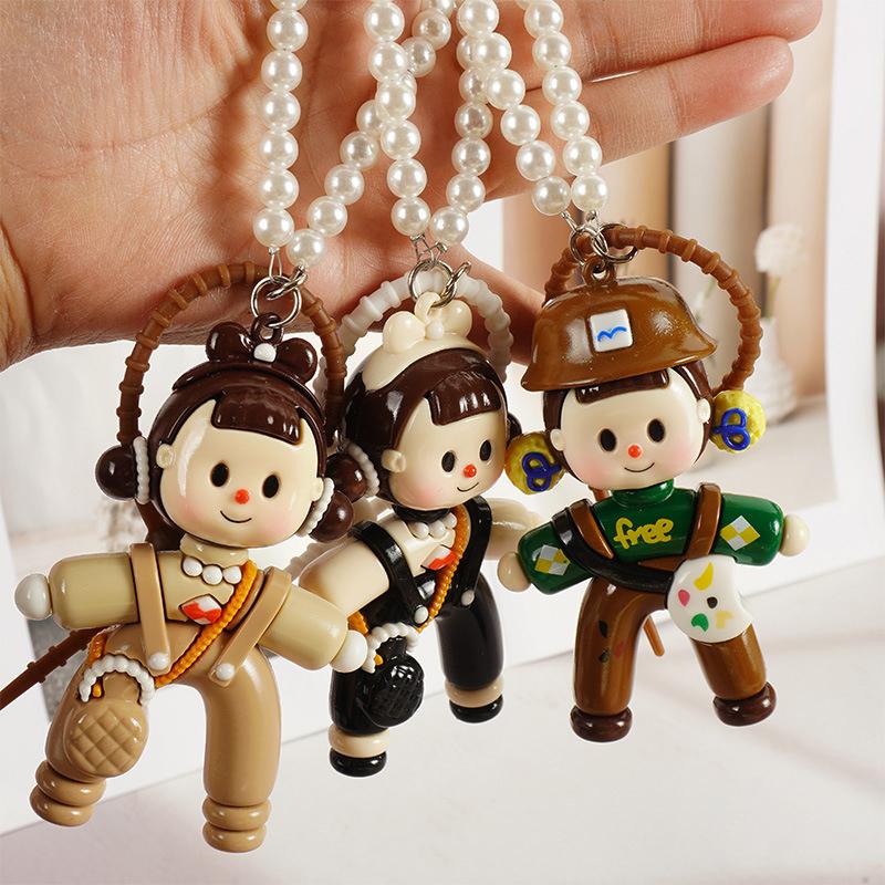 Splits Girl Duomei Pendant Car Pendant Bag Pendant High-Grade Keychain Cute Creative Gift Bag Pendant