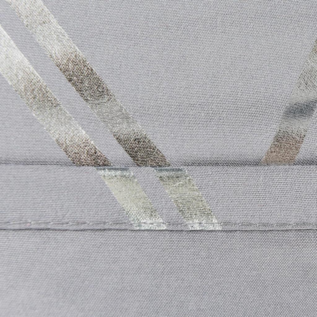 Metallic Silver Geometric Printed Shower Curtain, Gray Sparkly Cloth Shower Curtain with Diamond Pattern, Unique Classy Bathroom Curtains for