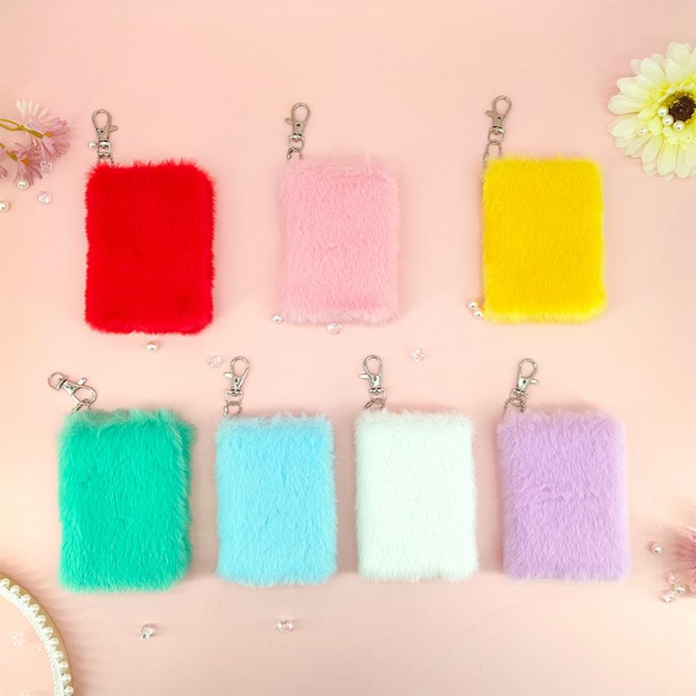 Mini Notepad Stylish Plush Mini Notebook Small Journal Book Keychain Diary For Stationery Enthusiast School Children