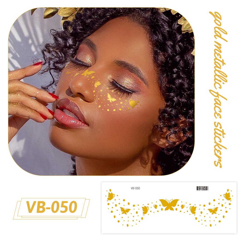 Ruikalong Gold Stamping Face Stickers: Freckle Style, Waterproof, Sweatproof, Eco-friendly