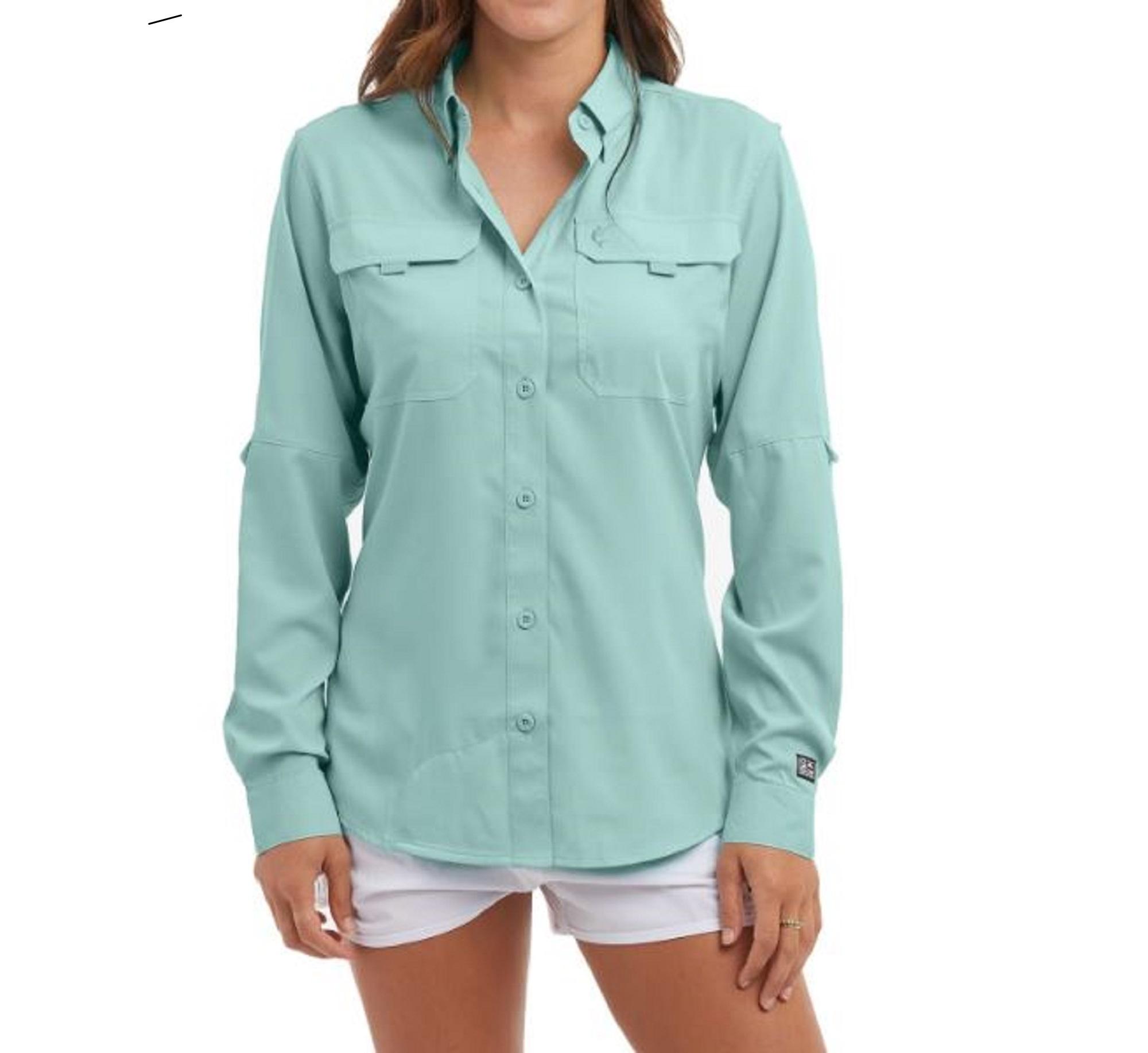 

Pelagic 2017 Womens Shirt Long Sleeve Keys TAQ Size L (5237)